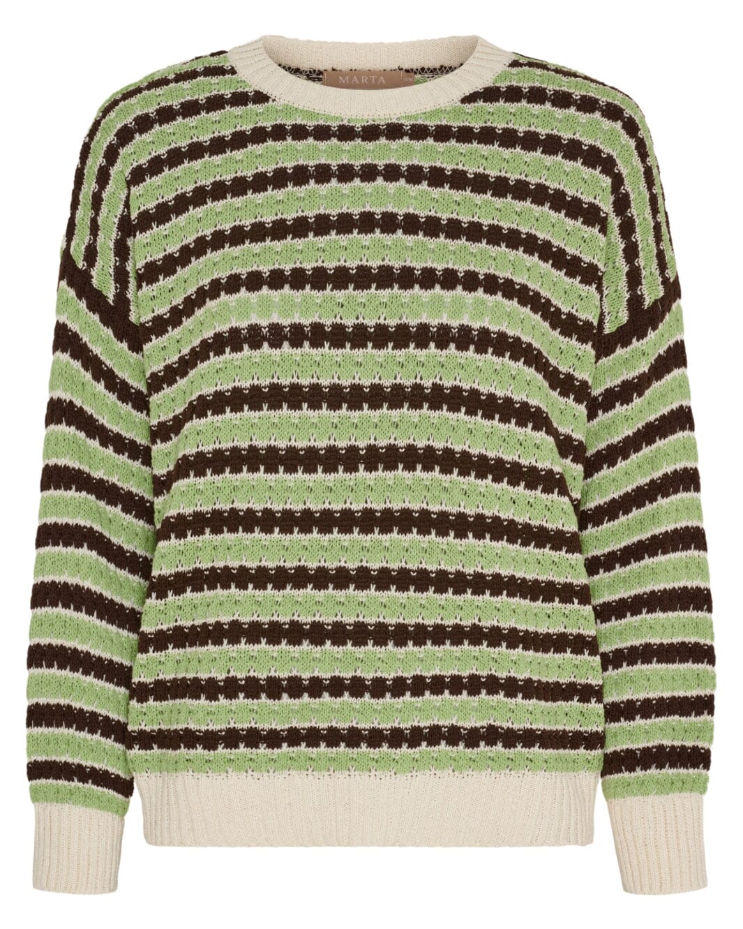 Marta Du Chateau - Mdcnivelle Knit KNA110M - Moro/Erba Strikbluser 