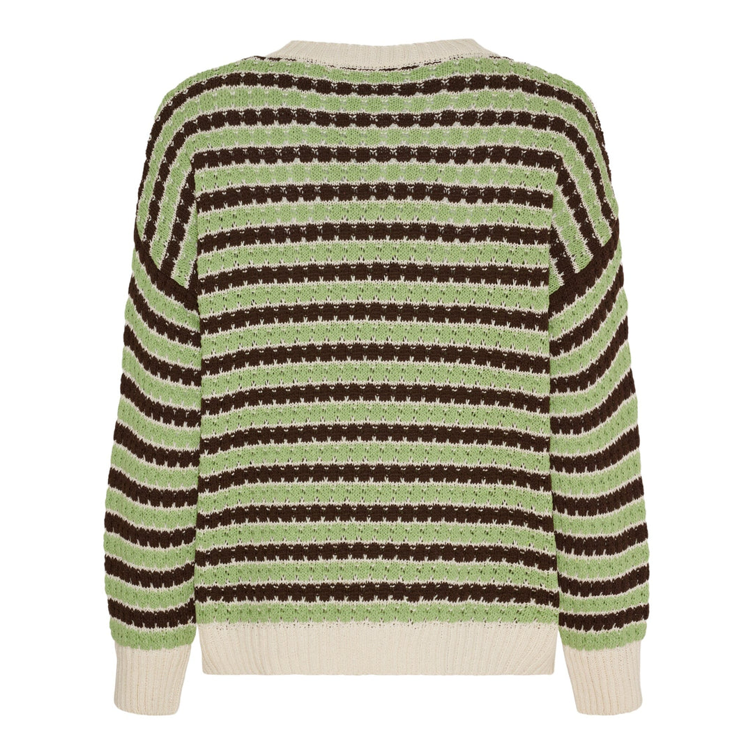 Marta Du Chateau - Mdcnivelle Knit KNA110M - Moro/Erba Strikbluser 