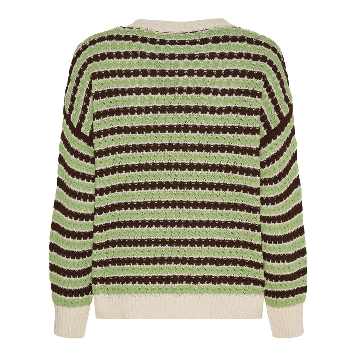 Marta Du Chateau - Mdcnivelle Knit KNA110M - Moro/Erba Strikbluser 