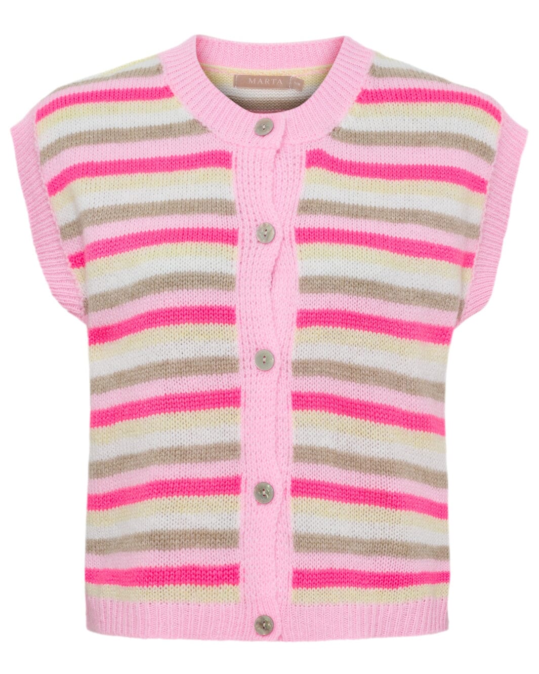 Marta Du Chateau - Mdcnovalie Vest 9603B - Pink Veste 