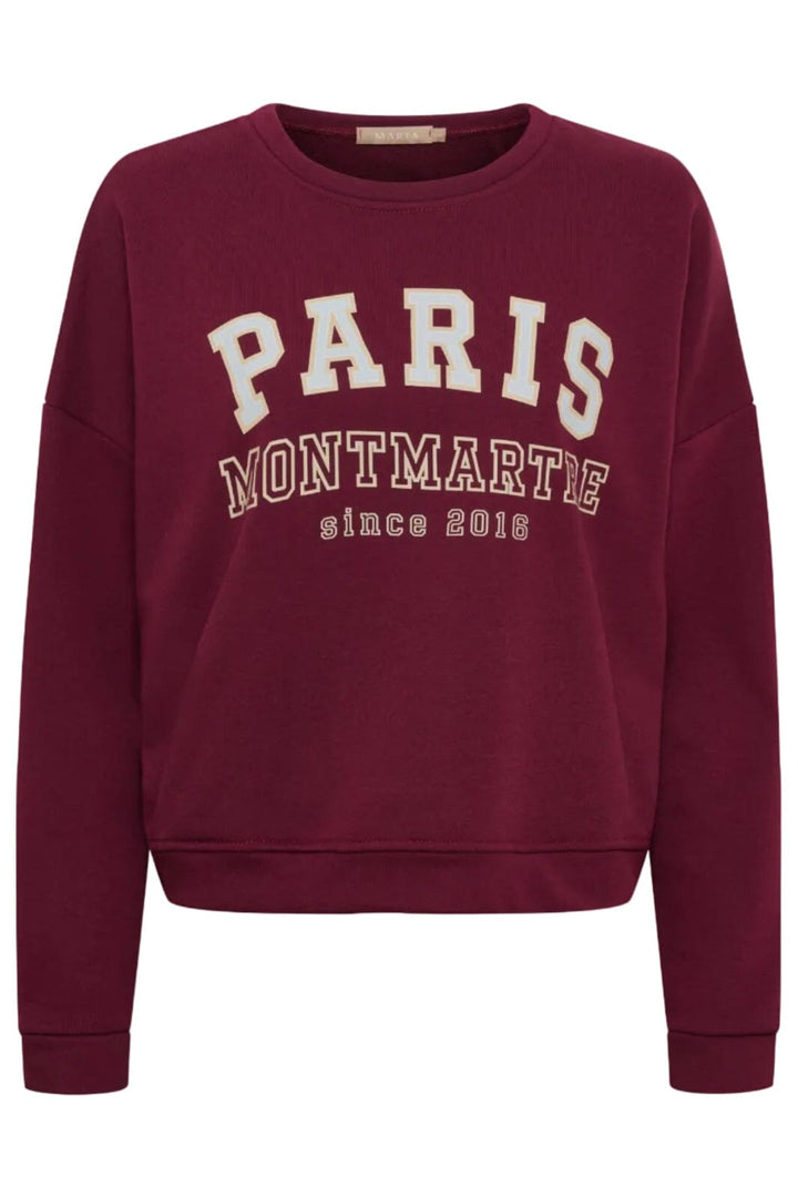 Marta Du Chateau - Mdcoceana Sweatshirt 261838 - Wine14 Sweatshirts 