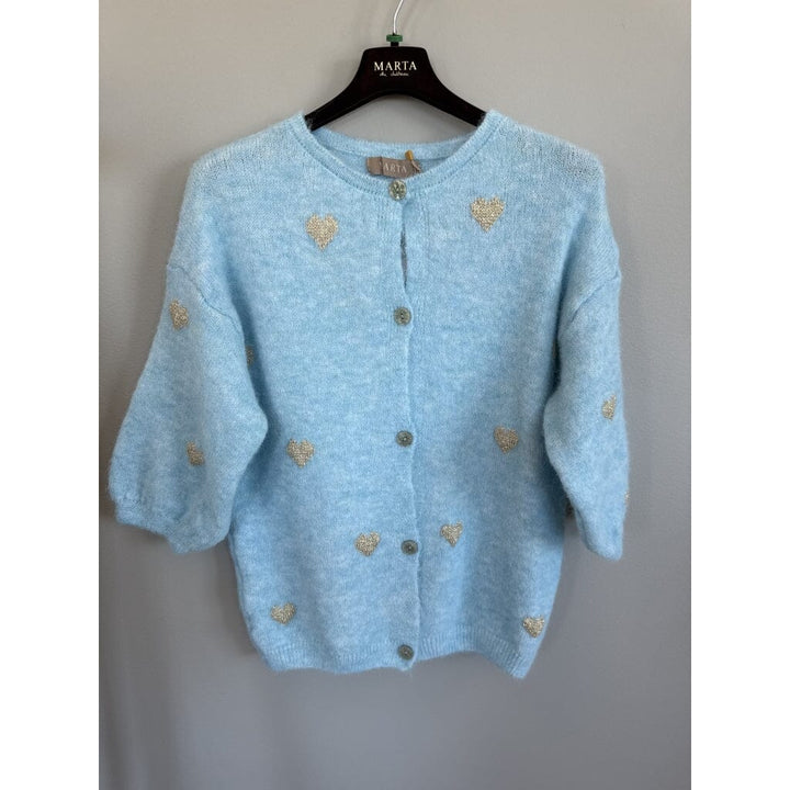 Marta Du Chateau - Mdcparisa Knit 9647 - Light Blue Strikbluser 