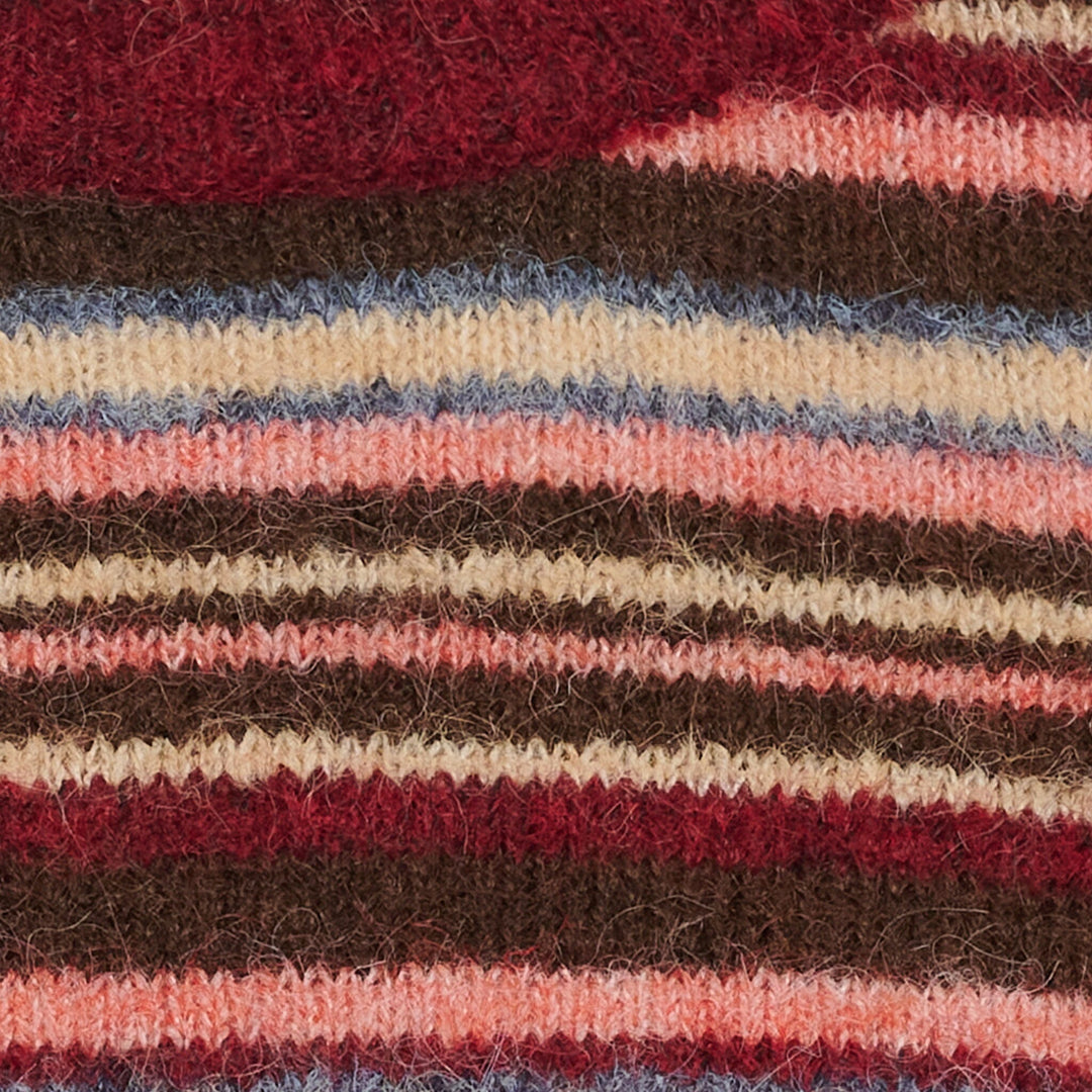 Marta Du Chateau - Mdcreverie Knit 9602 - Multi Bordeaux Strikbluser 