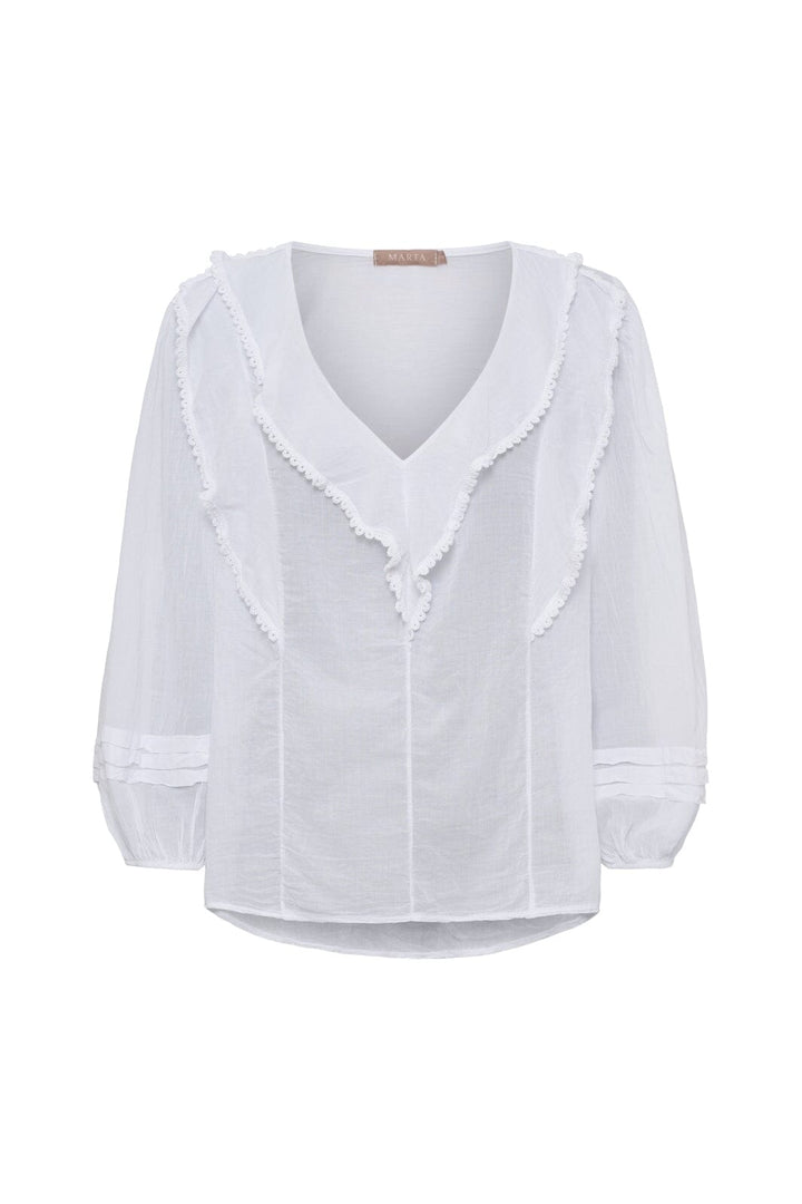 Marta Du Chateau - Mdcrosamaria Blouse TC68179 - White