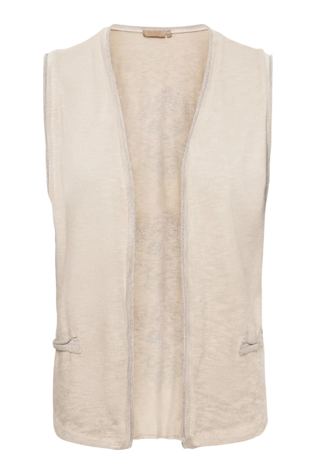 Marta Du Chateau - Vest 6309 - Beige Veste 
