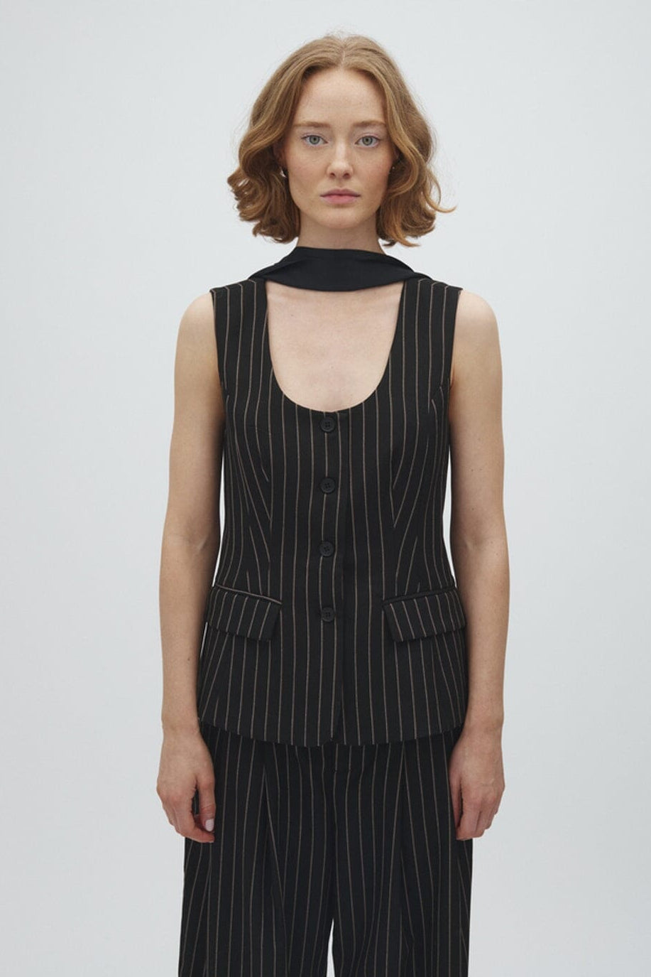 MbyM - Laylin-M 74731514 - Y85 - Black Brown Pinstripe