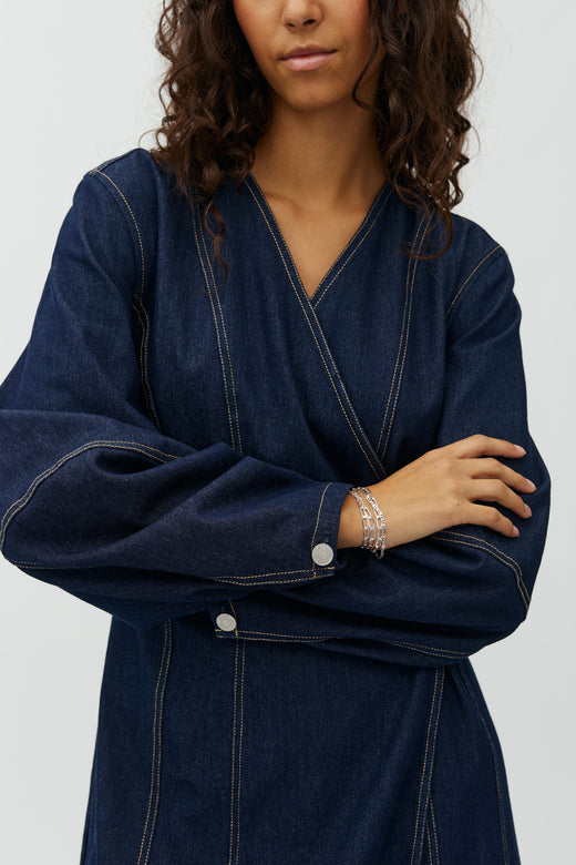 MbyM - Satienne-M 64511384 - 916 - Dark Unwashed Denim Kjoler 
