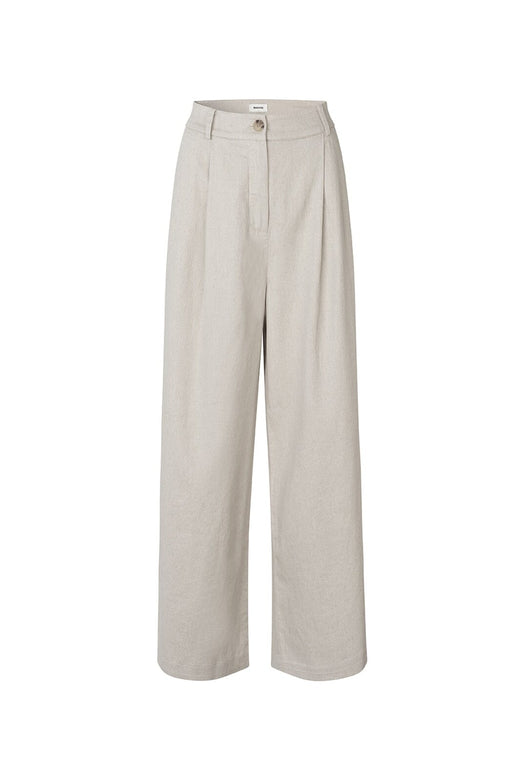 Modström - Galemd Linen Wide Pants 59141 - 105 - Beige Melange