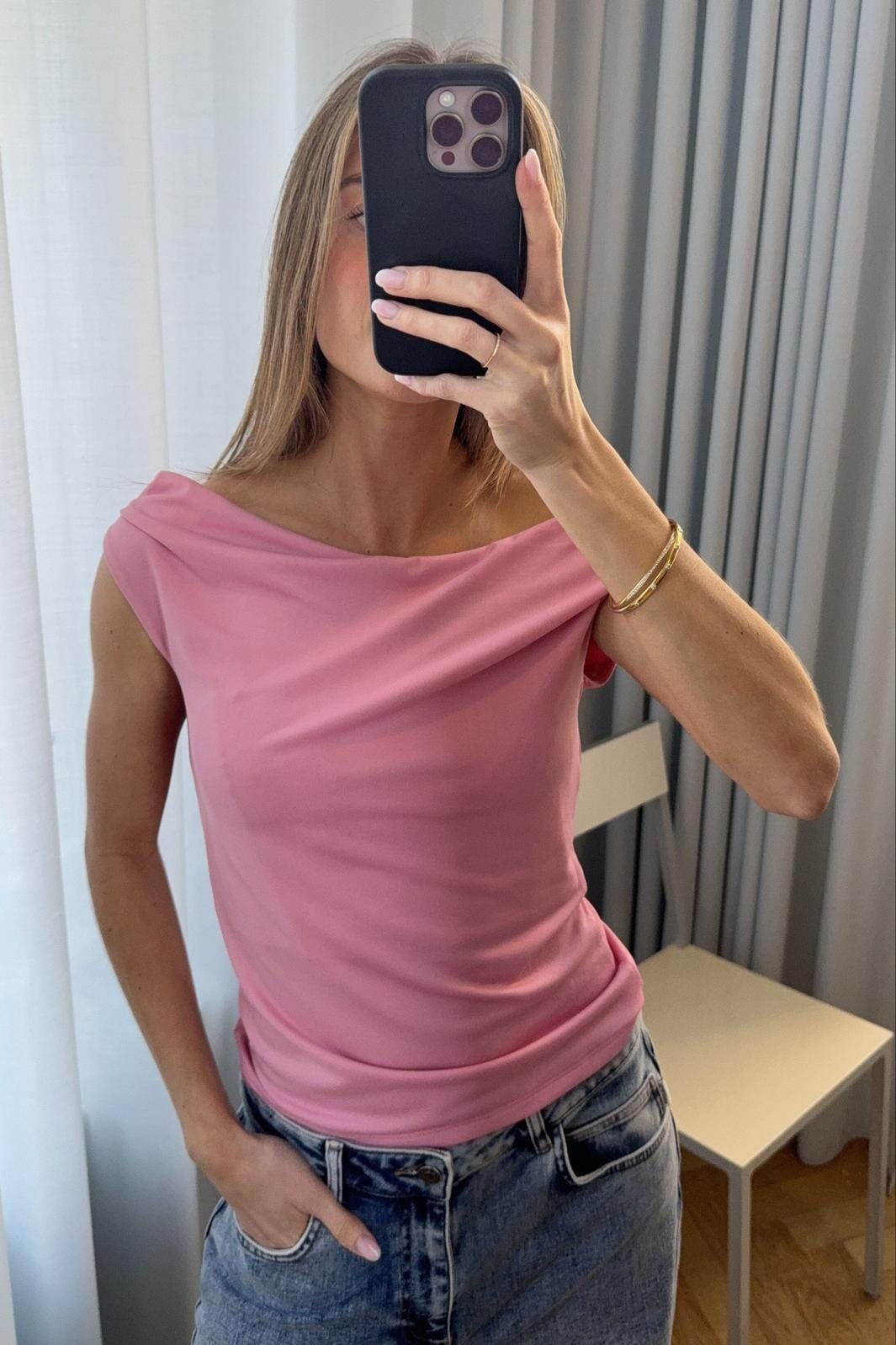 Modström - Himamd Off-Shoulder Top 57928 - 1057 - Sea Pink Toppe 