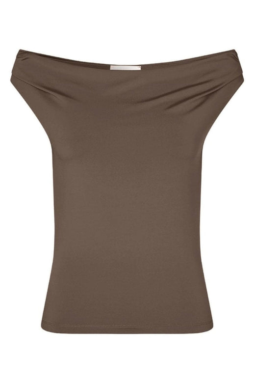 Modström - Himamd Off-Shoulder Top 57928 - 5584 - Chocolate Chip