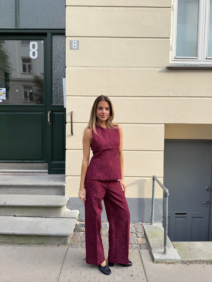 Modström - Hollismd Pants 57433 - 01447 - Windsor Wine Bukser 