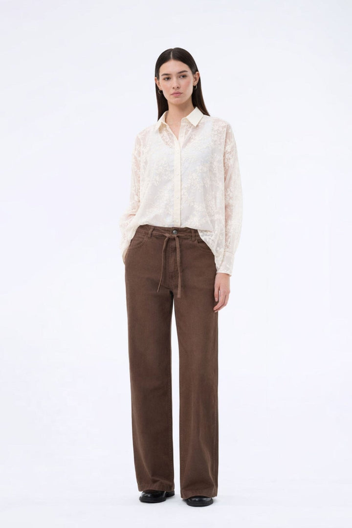 Modström - Isoldemd Dye Pants 59236 - 5584 - Chocolate Chip Jeans 