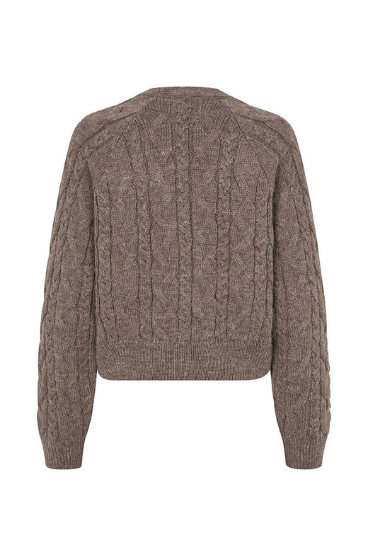 Modström - Kurtismd V-Neck Cardigan 59555 - 05584 - Chocolate Chip