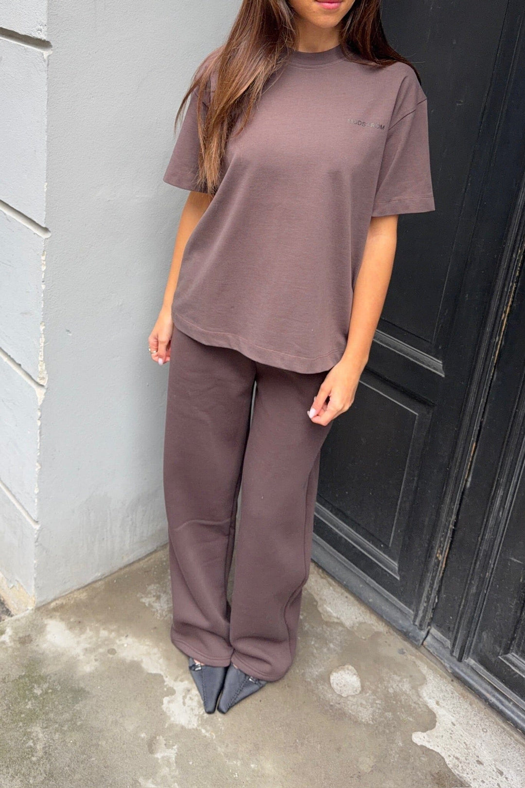 Modström - Tiamd Straight Pants 59813 - 5508 - Seal Brown Bukser 