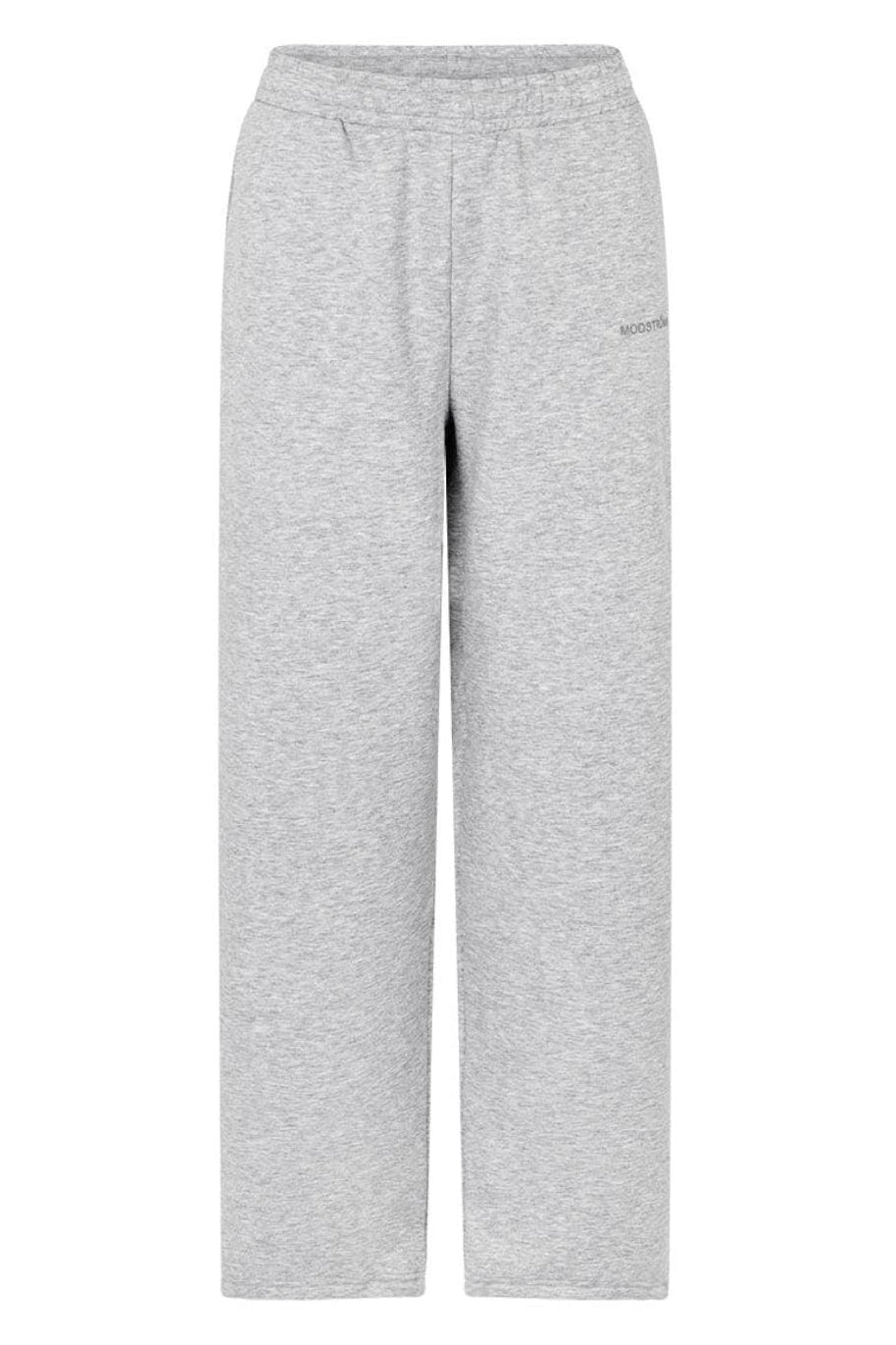 Modström - Tiamd Straight Pants 59813 - 7087 - Grey Melange Bukser 