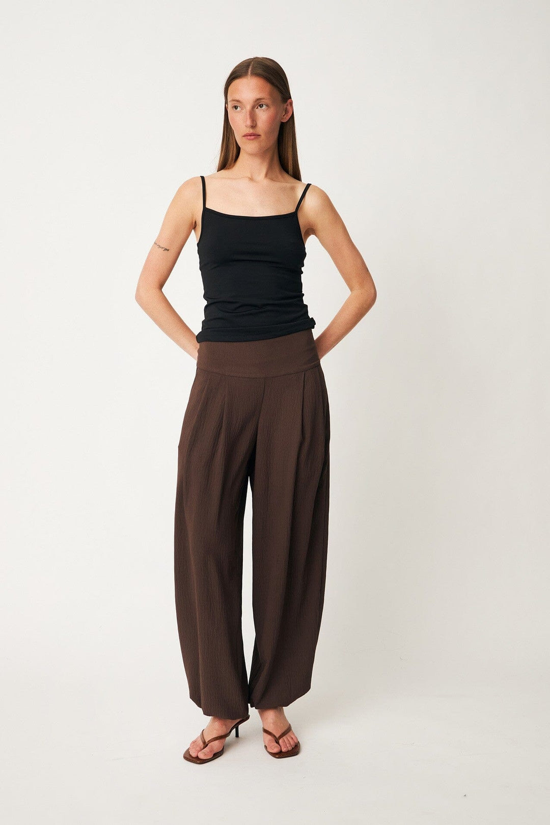 Modström - Tullemd Pants 59459 - 5508 - Seal Brown Bukser 