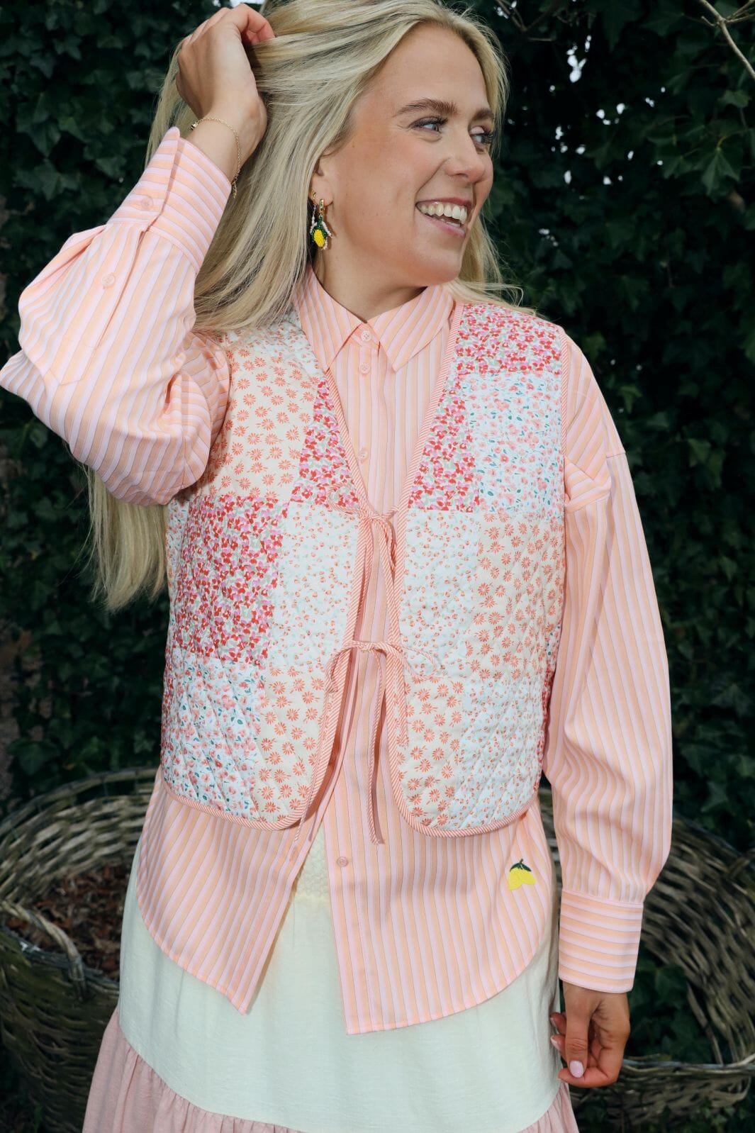 Molly&My x Caroline Dan - Cairo Vest - Mixed Print Veste 