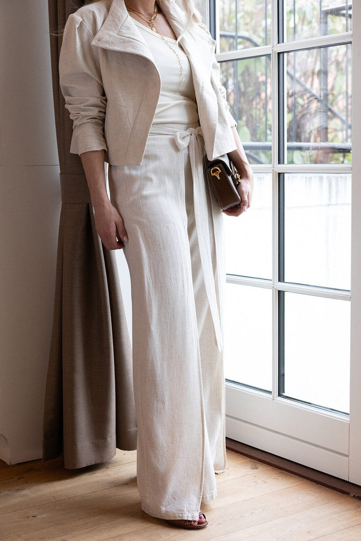 Molly&My x Melanie Due - Carina D Pants 168077 - 815 - Natural Bukser 