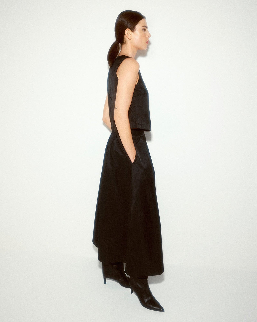 Moss Copenhagen - Mschjaveria Camilla Sl Top 19073 - Black Toppe 