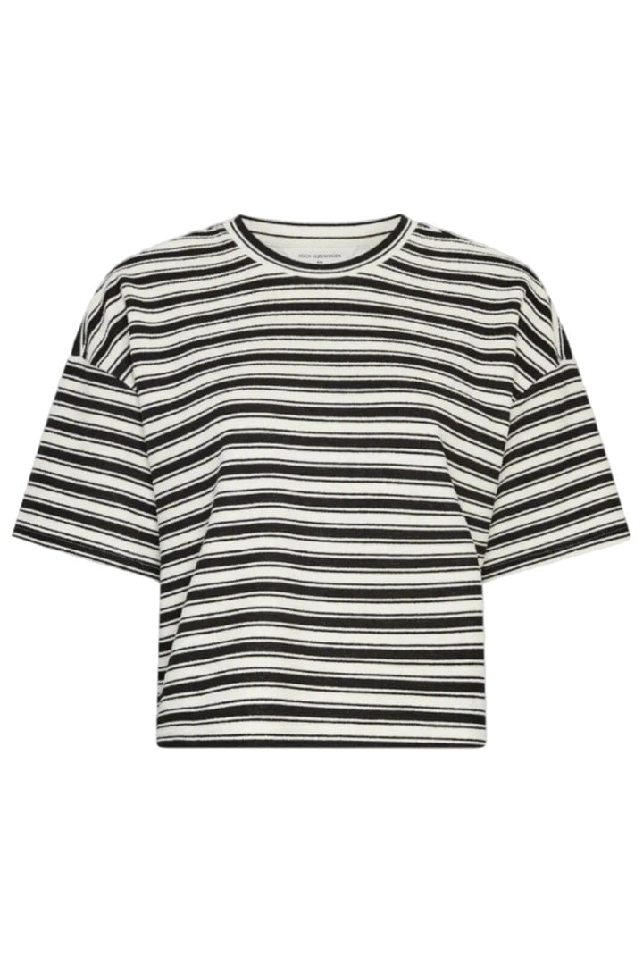 MSCH Copenhagen - Mschcessalia Tee Stp 19819 - Egret Black T-shirts 