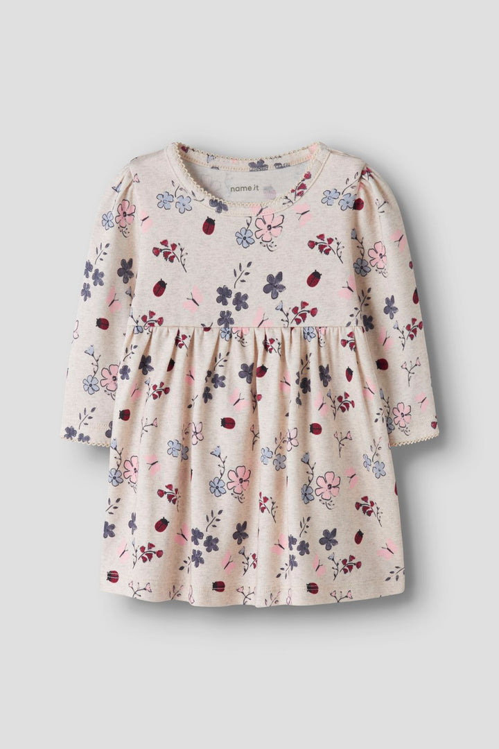 Name It - Nbfkamelia Ls Dress - 5036322 Peyote Melange