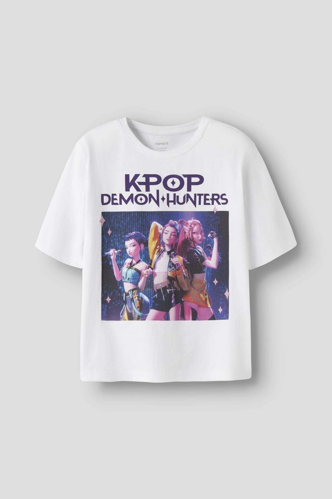 Name It - Nkfmara Kpop Ss Nreg Top Box Lnoos Sky - 5165488 Bright White