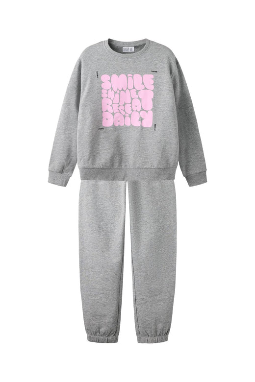 Name It - Nkfnikoline Ls Nreg Swe Set - 5178513 Grey Melange