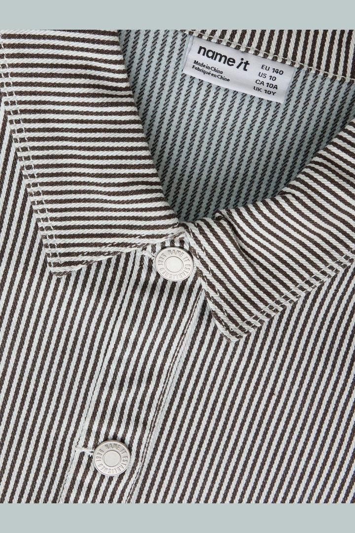 Name It - Nkfnola Stripe Jacket 2299-Yf - 5142209 White Delicioso