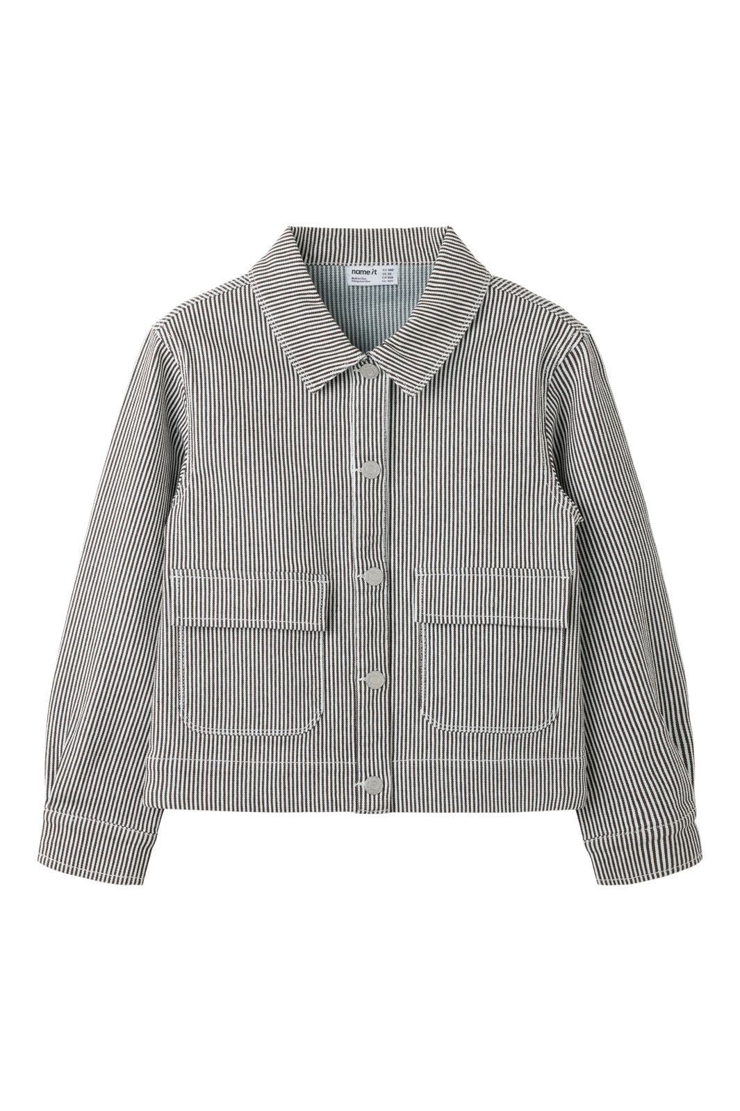 Name It - Nkfnola Stripe Jacket 2299-Yf - 5142209 White Delicioso