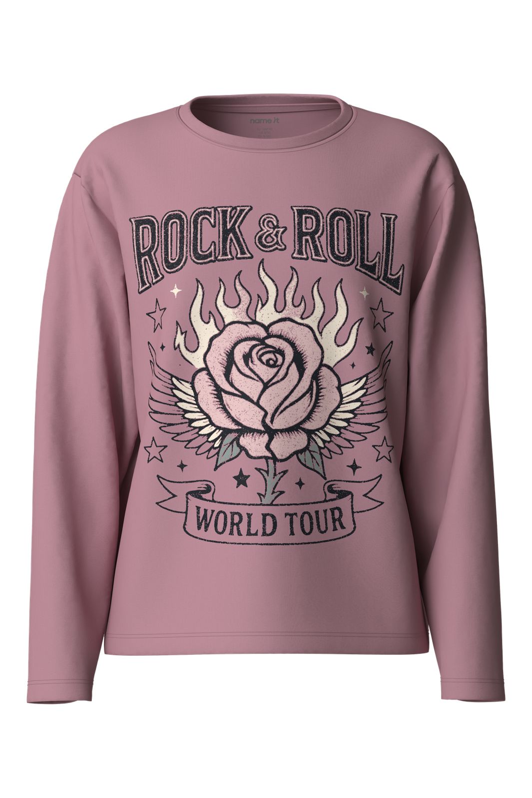 Name It - Nkfveen Ls Nreg Top - 5117936 Lilas Rock & Roll