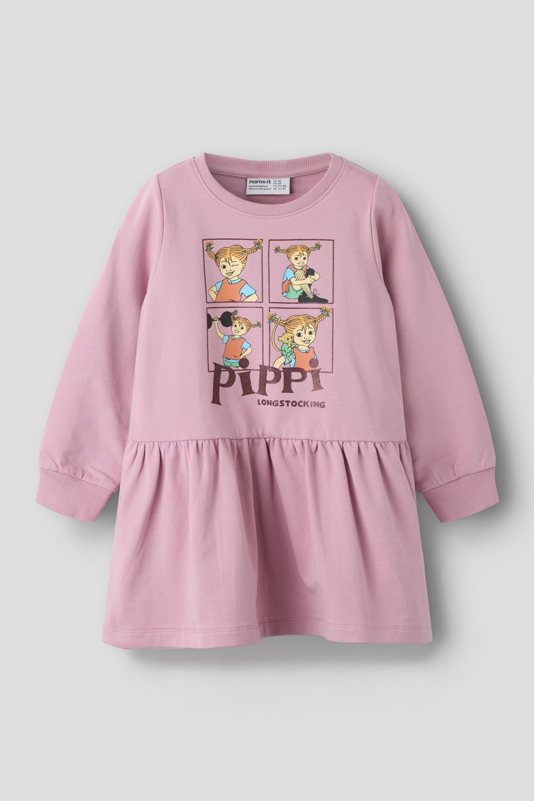 Name It - Nmfasta Pippi Swe Dress Sky - 5133678 Lilas