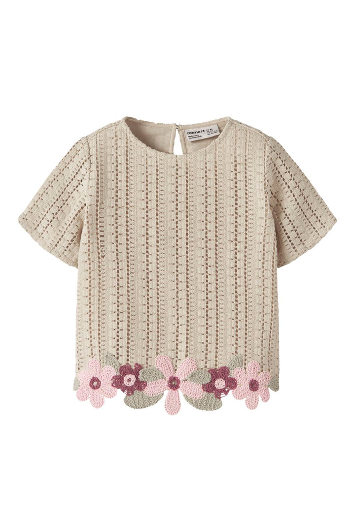 Name It - Nmfhadia Ss Top - 4996514 Almond Milk