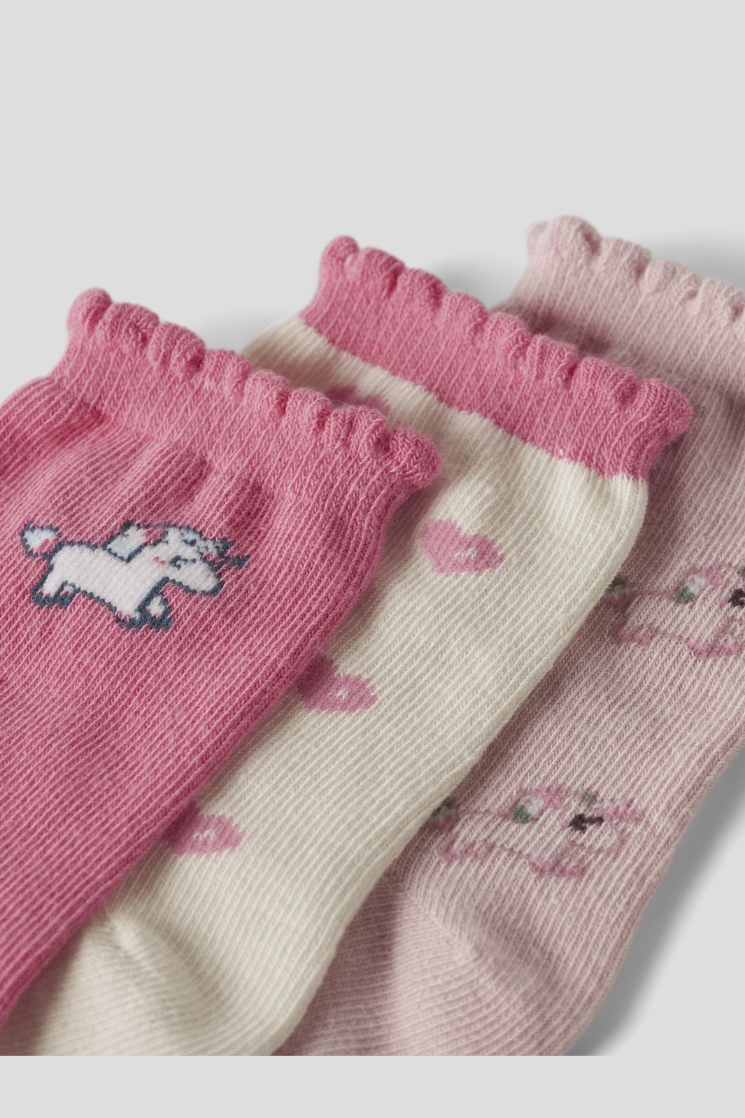 Name It - Nmflexsok Sock - 5053287 Flowering Ginger Antique White + Lotus