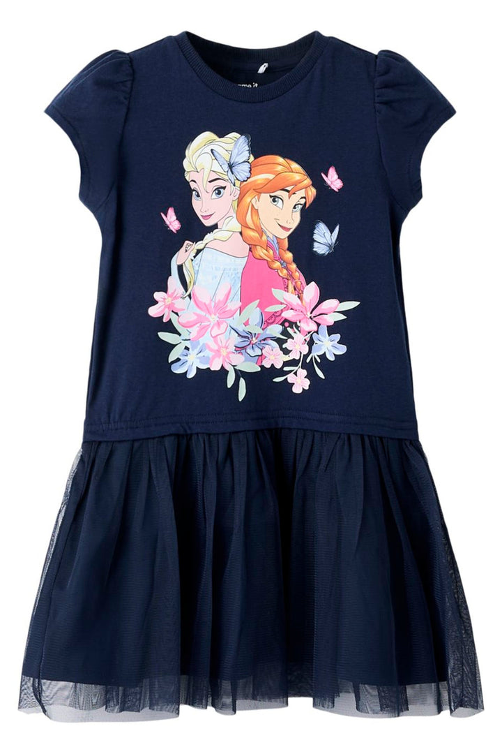 Name It - Nmfmemma Frozen Ss Tulle Dress Wdi - 4998579 Navy Blazer
