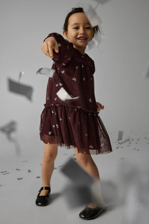 Name It - Nmframni Ls Dress - 5121741 Catawba Grape