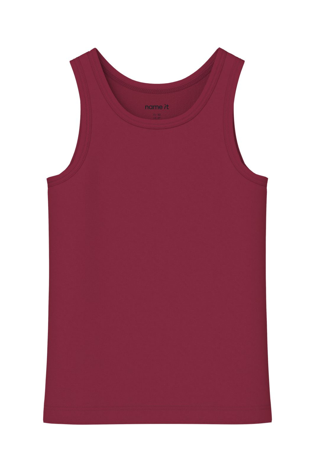 Name It - Nmftank Top Cutie Heart - 5098816 Parfait Pink W/ Rumba Red