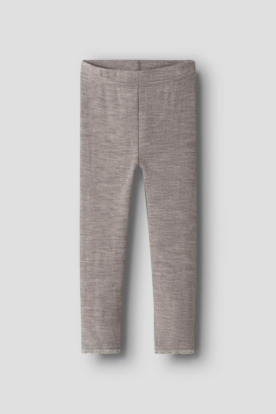 Name It - Nmfwang Wool Neddle Legging Solid - 4738247 Satellite