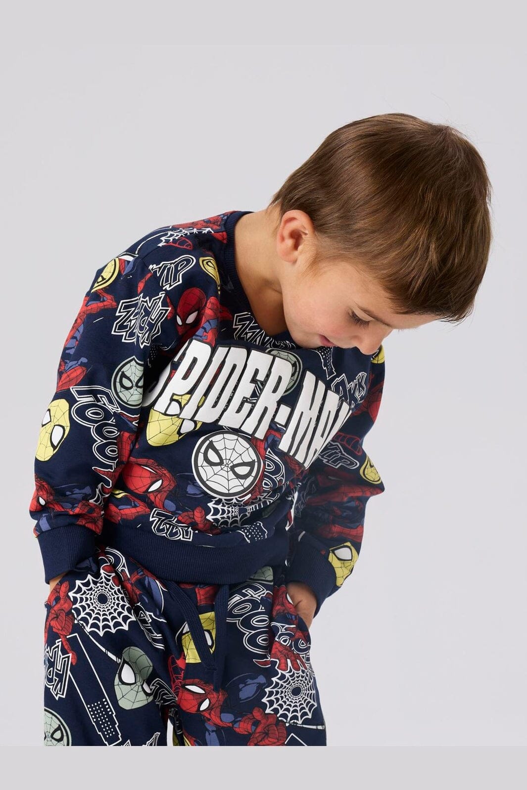 Name It - Nmmjacco Spider Nreg Sweat Mar - 5043458 Navy Blazer