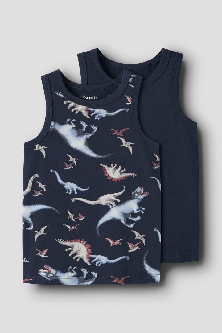 Name It - Nmmtank Top Navy Dino - 4994298 Navy Blazer W/ Navy Blazer
