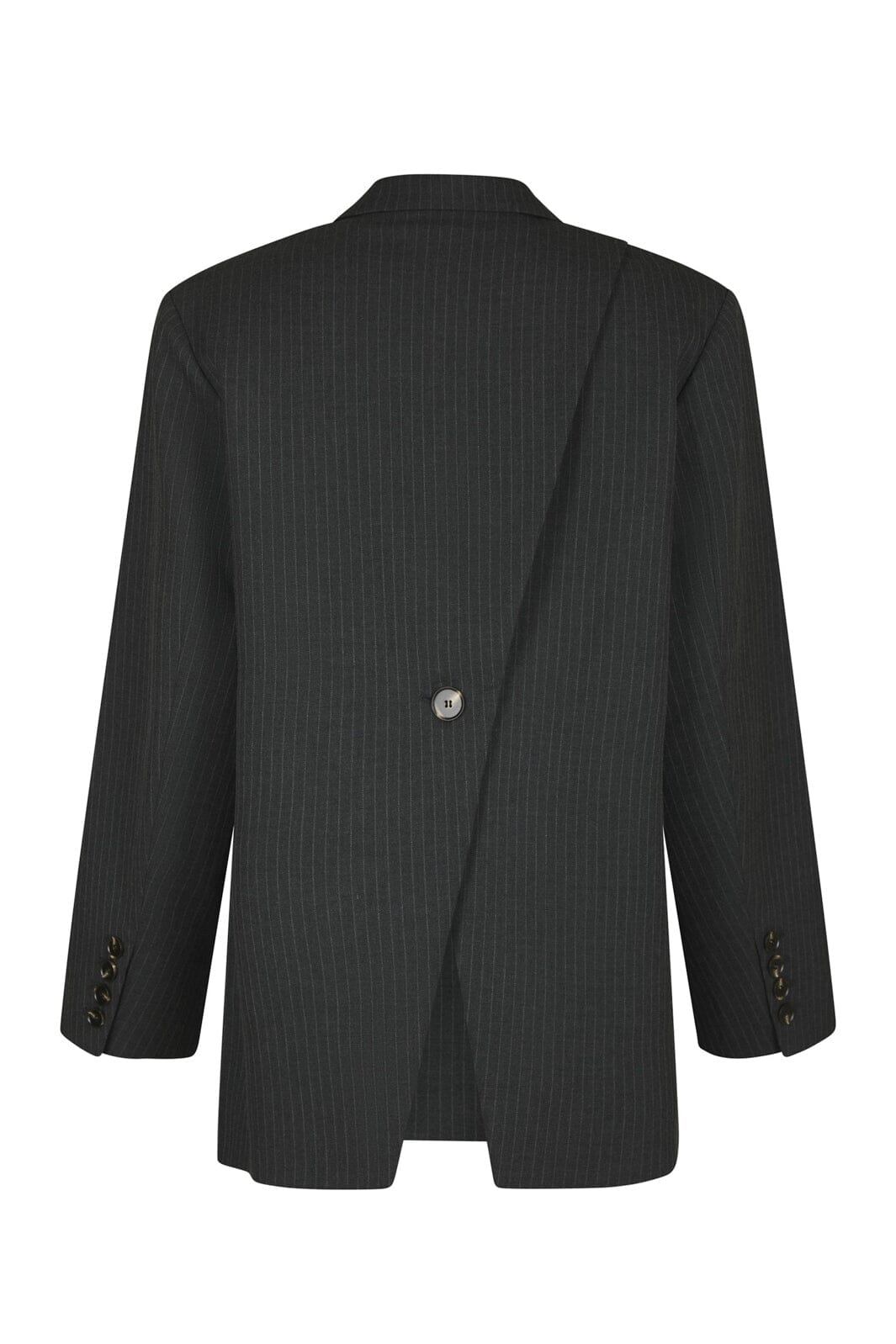 Neo Noir - Aarielle Slim Pinstripe Blazer 171088 - 107 - Dark Grey Melange