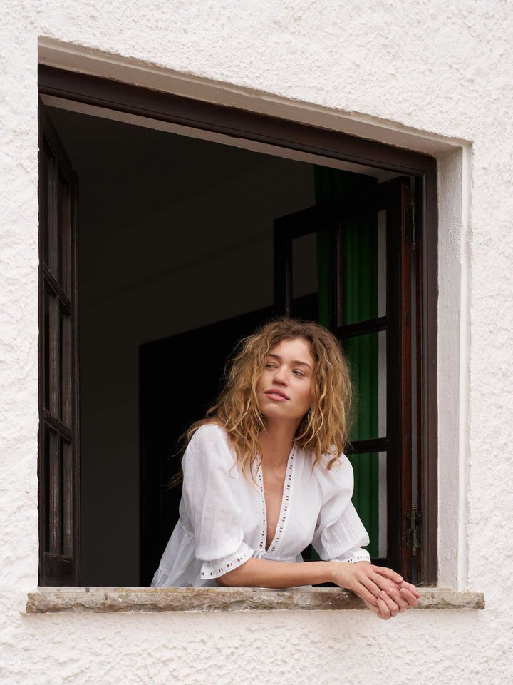 Neo Noir - Adelia S Voile Blouse 169040 - 120 - White Bluser 