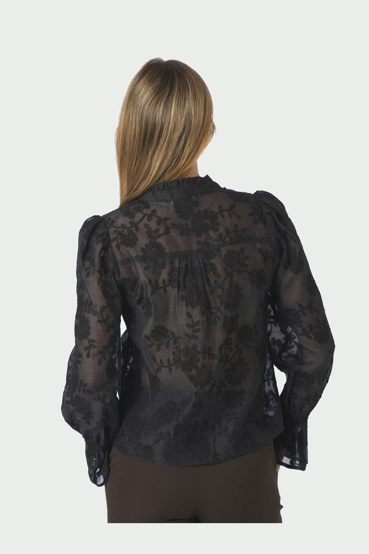 Neo Noir - Amara Emb. Blouse 170985 - 100 - Black