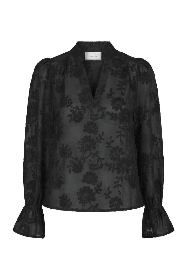 Neo Noir - Amara Emb. Blouse 170985 - 100 - Black