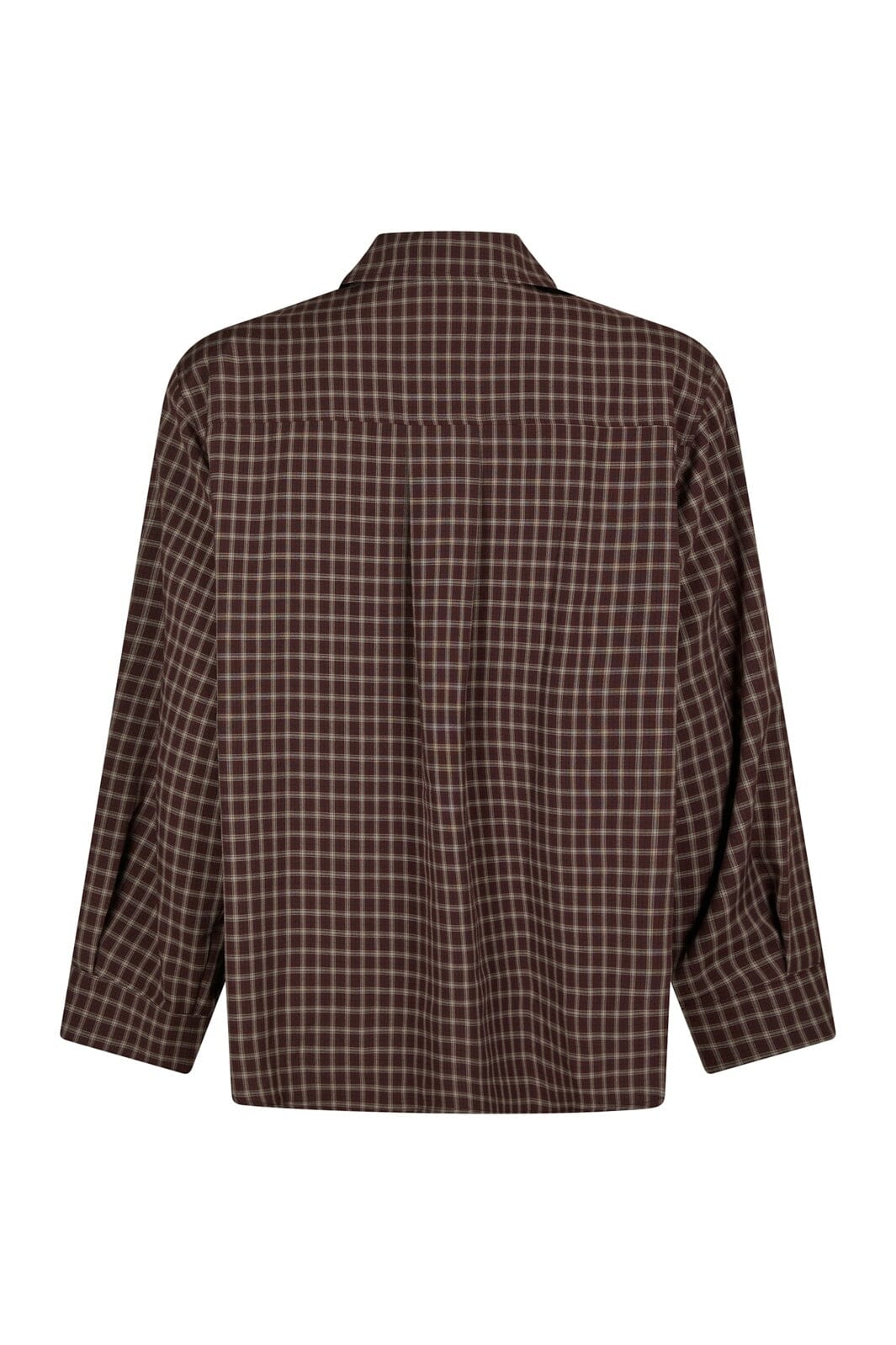 Neo Noir - Anella Check Shirt 170207 - 345 - Chocolate Plum