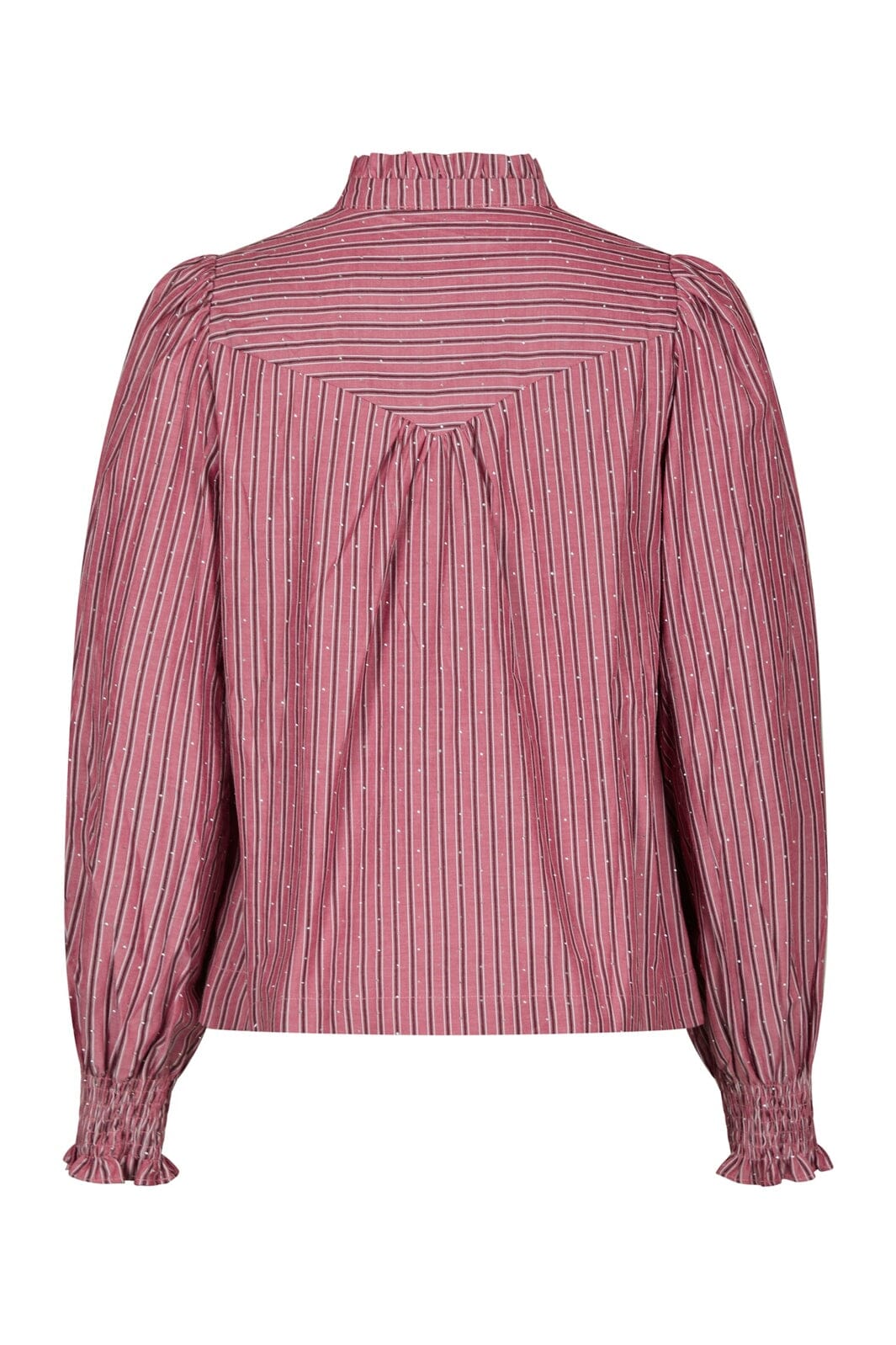 Neo Noir - Astrida Soft Stripe Stone Blouse 170370 - 393 - Dark Rose
