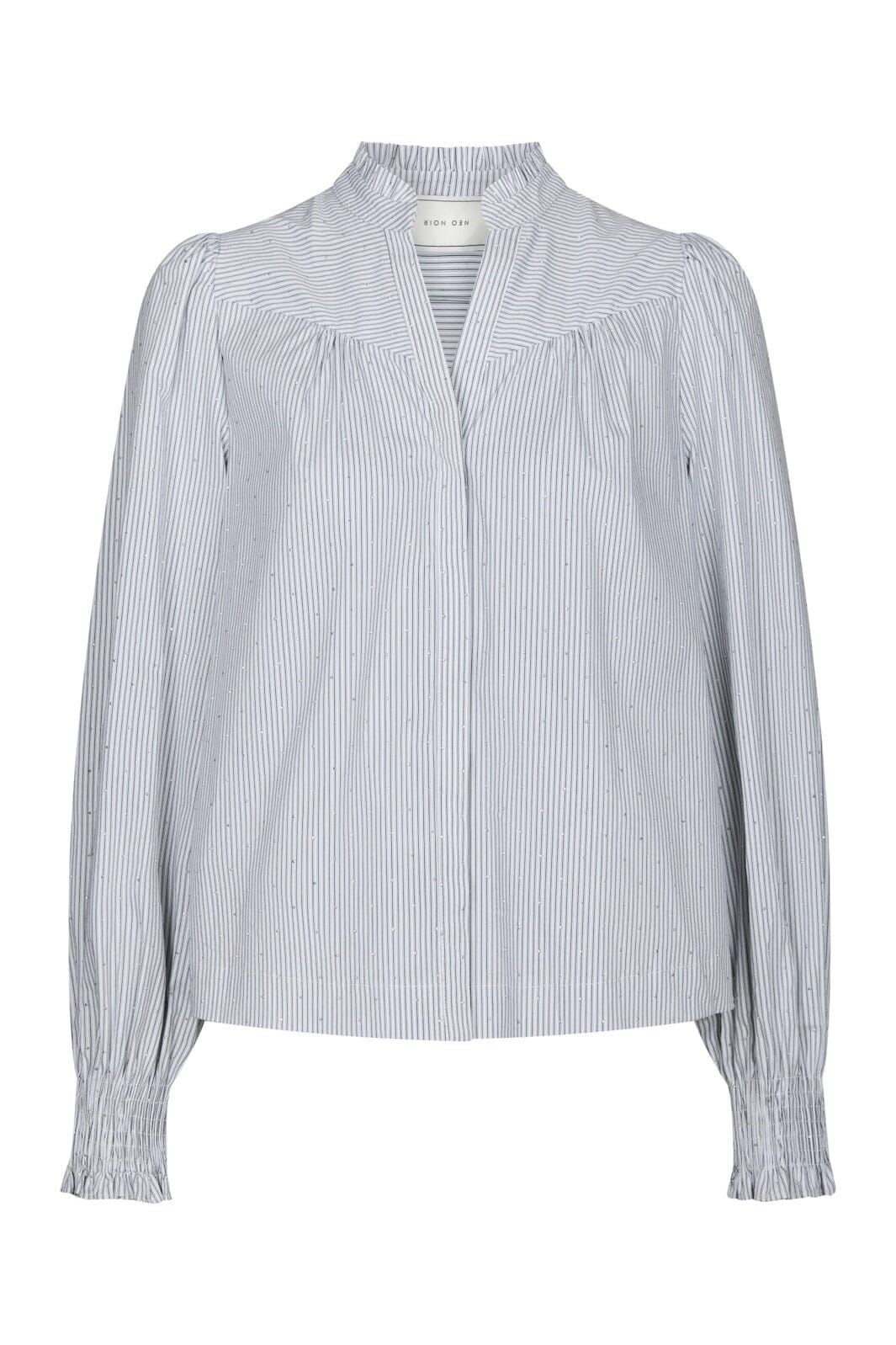Neo Noir - Astrida Stripe Stone Blouse 167292 - 120 - White