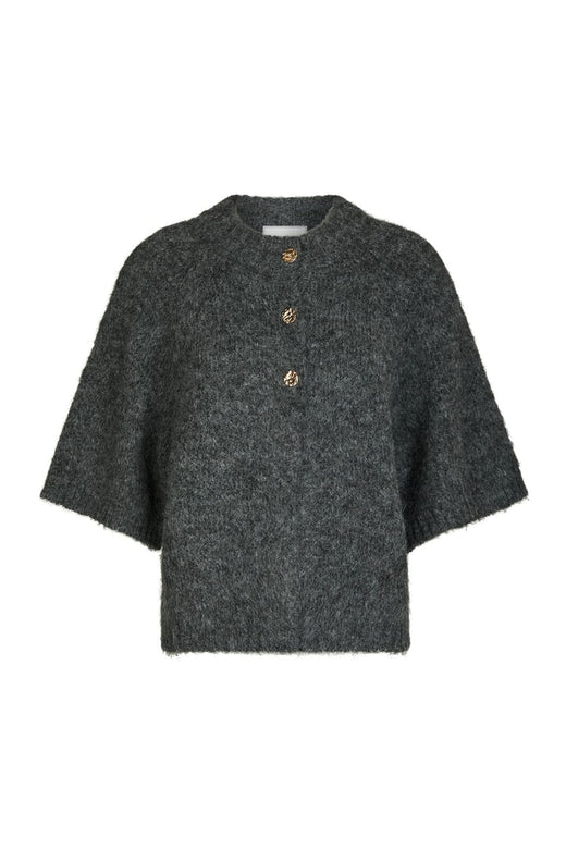 Neo Noir - Benuta Fluffy Knit Cardigan 165816 - 136 - Antracit Melange