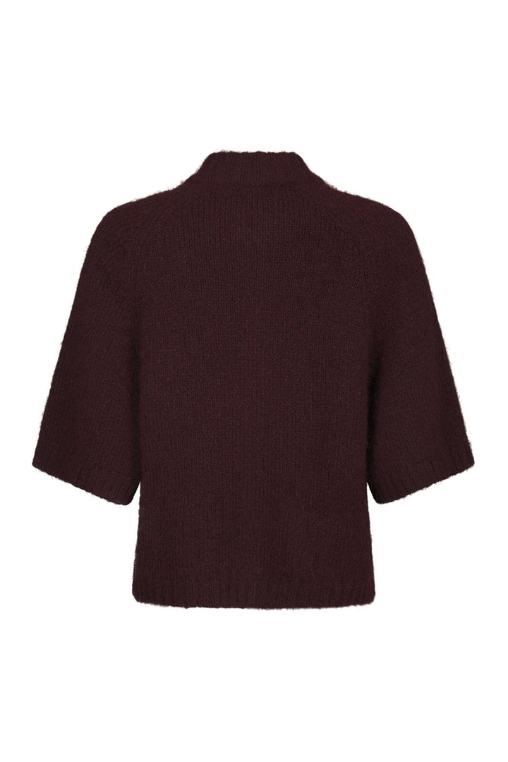 Neo Noir - Benuta Fluffy Knit Cardigan 165816 - 174 - Burgundy