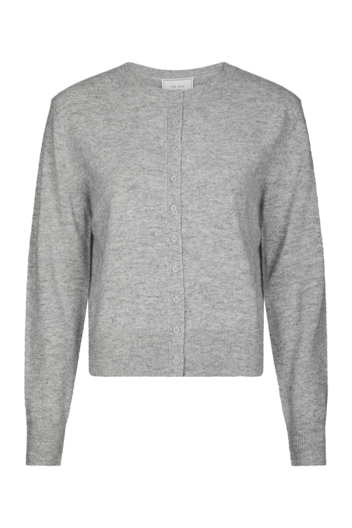 Neo Noir - Bina Wool Knit Cardigan 167771 - 133 - Grey Melange