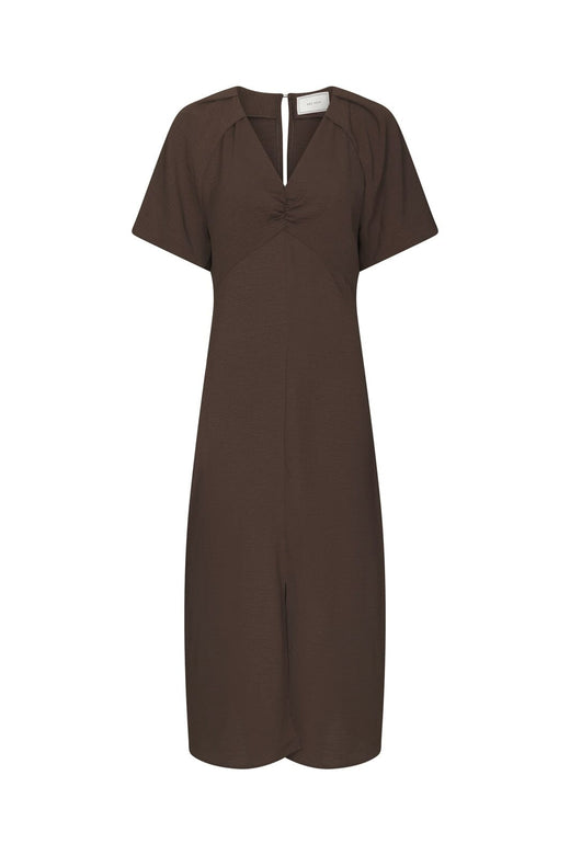Neo Noir - Bomba Structure Solid Dress 169248 - 676 - Dark Brown